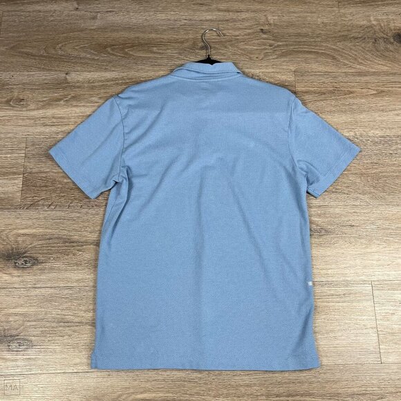 Mack Weldon Men's Short Sleeve Polo Shirt One Pocket Size L Blue - Picture 8 of 8